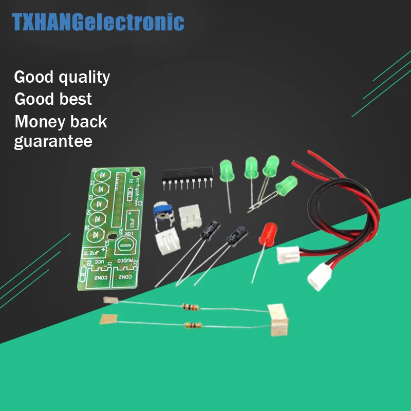 

1PCS Elektronika KA2284 DIY Kits Audio Level Indicator Suite Trousse Electronic Parts 5mm RED Green LED Level Indicating 3.5-12V