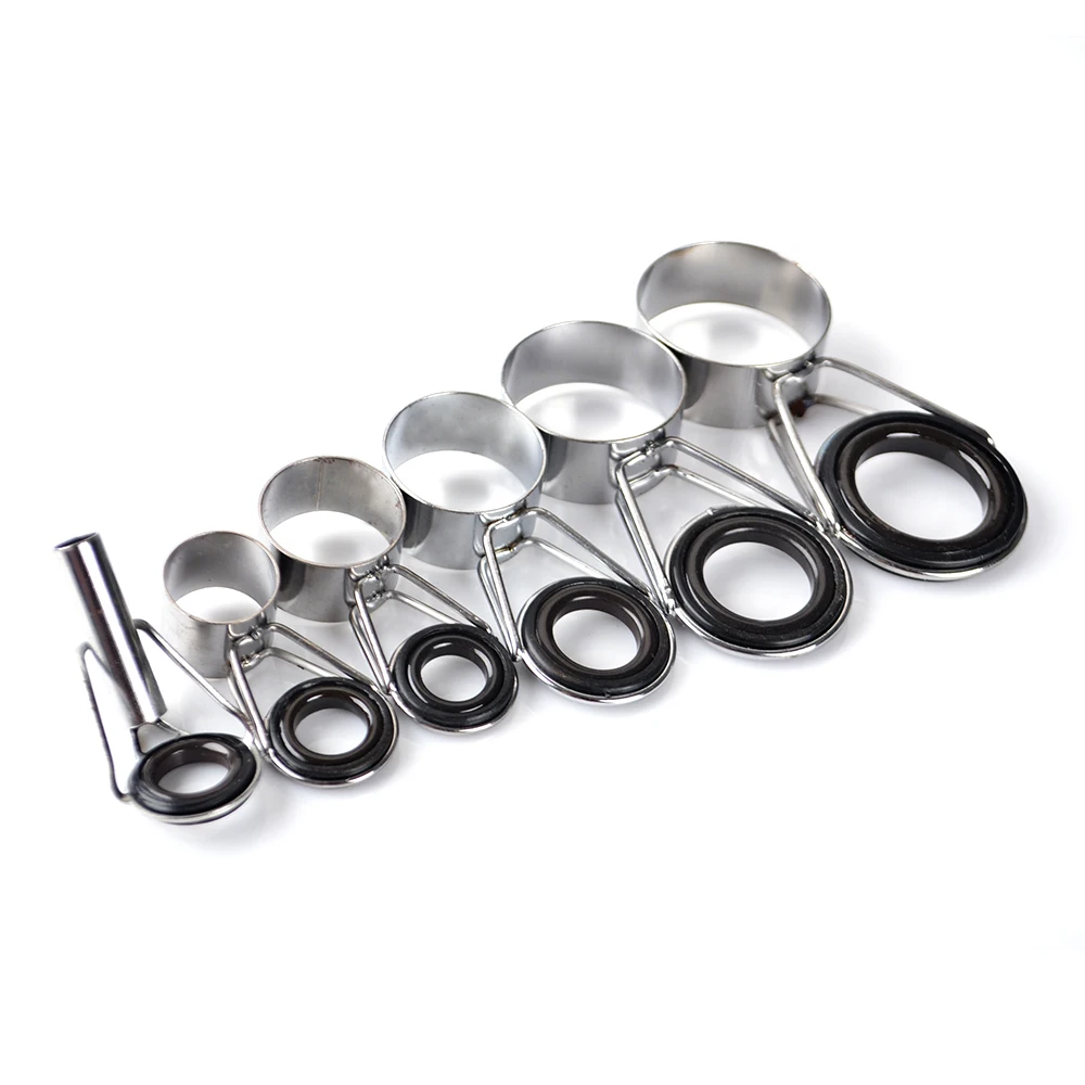 

1 Set Surf Casting Fishing Rod Guide Set Fishing Tackle Rod Tip Repair Kit DIY Eye Rings Tool Accessories