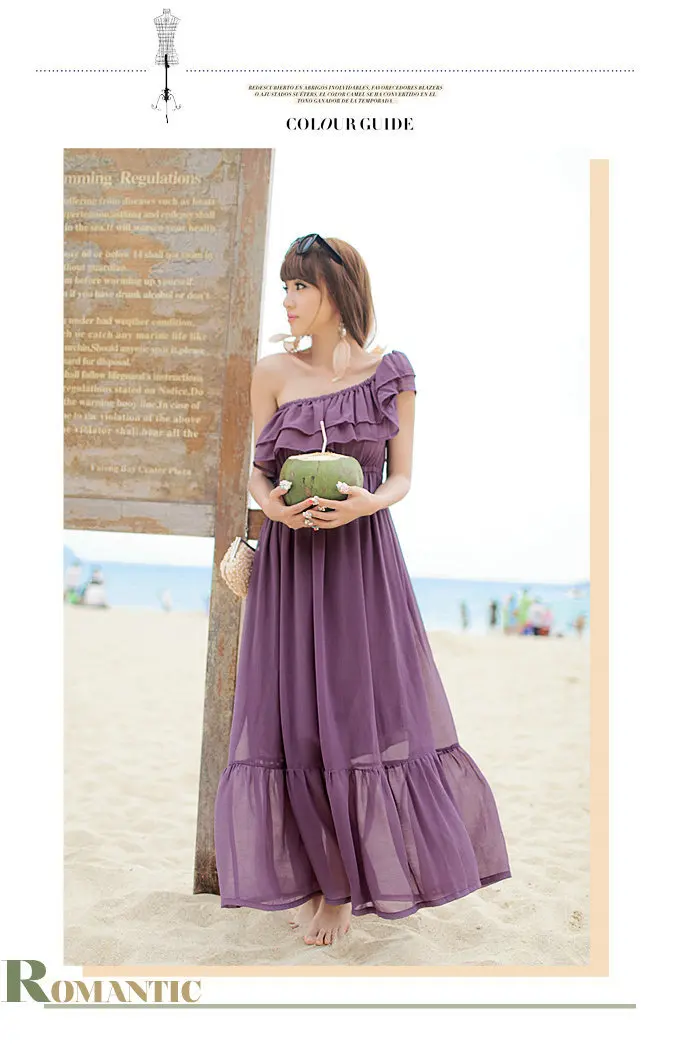 Коллекция года, Летнее Длинное платье в богемном стиле с рюшами пляжное платье для девочек размера плюс, S-6XL длинное шифоновое платье vestidos femininos