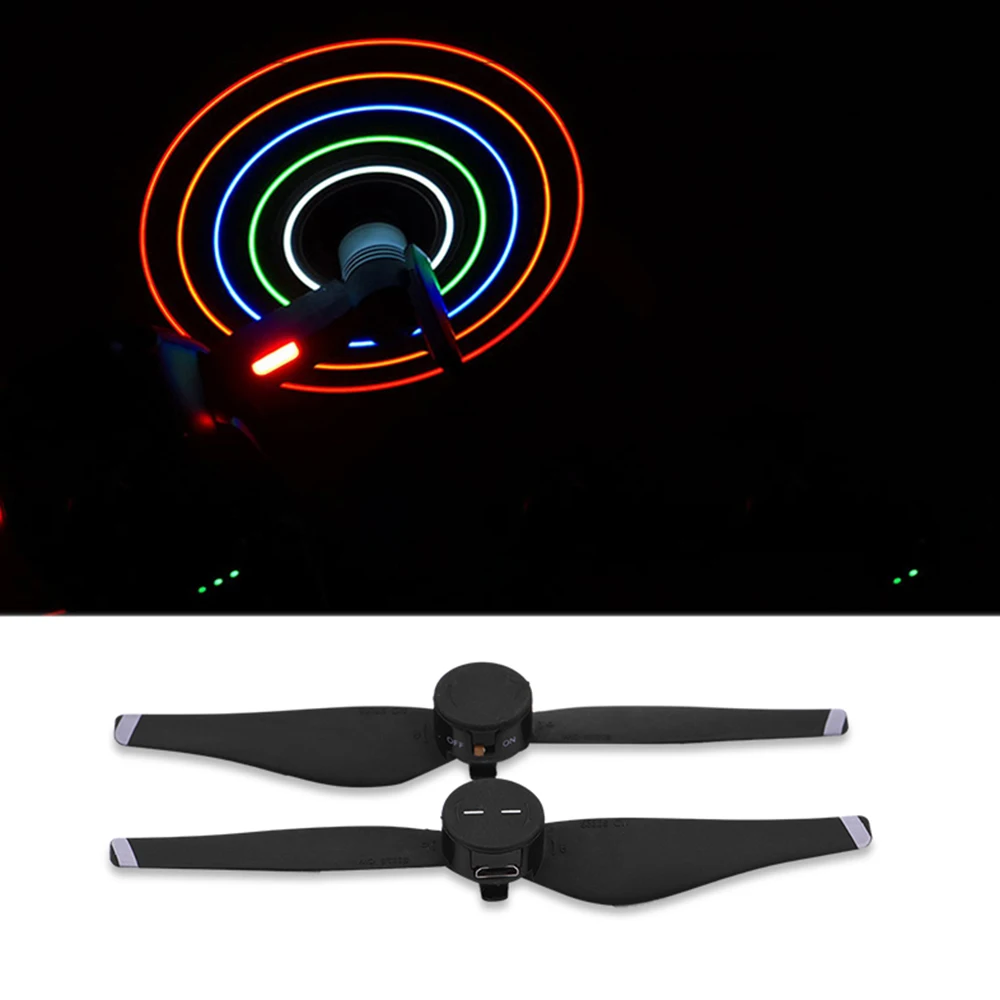 LED Light Luminous Flash Propellers Blades For DJI Mavic Props Air 5332