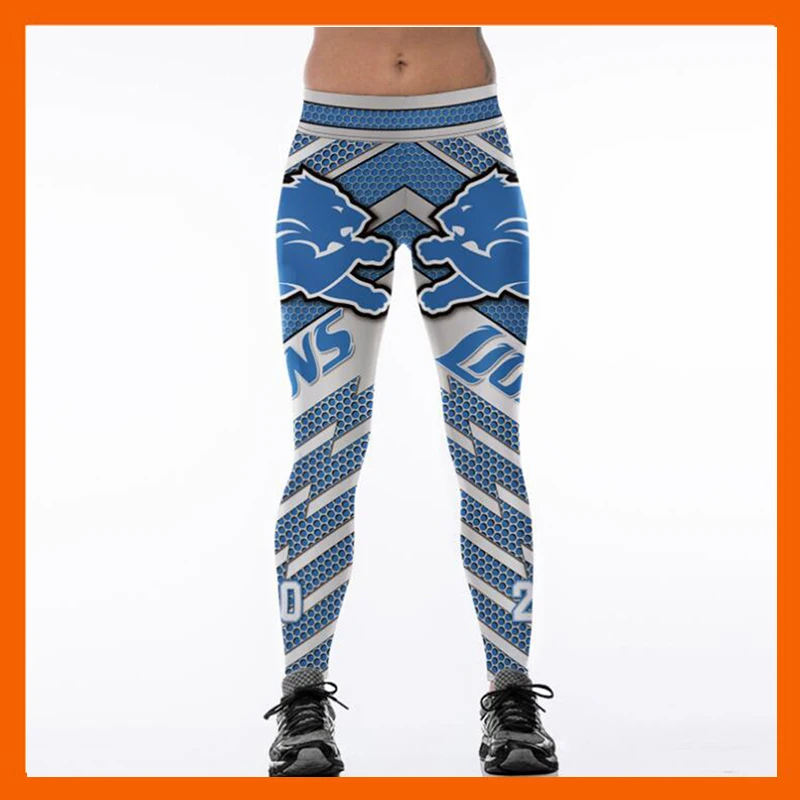 ديترويت الأسد 3d الطباعة المرأة طماق عالية الخصر legging steelers المطبوعة النساء السراويل سليم اللياقة leggins