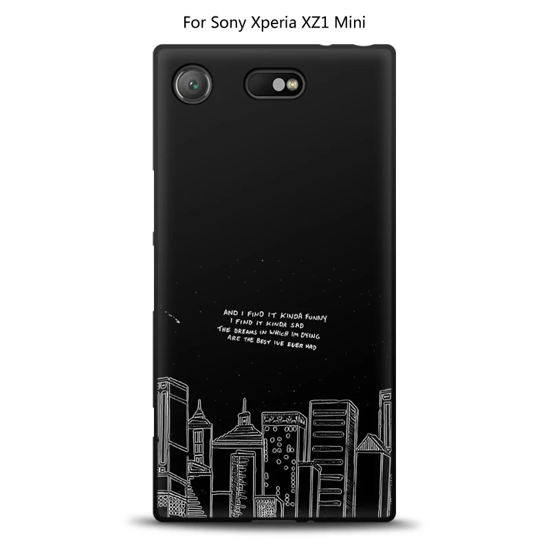 JURCHEN чехол для телефона для sony Xperia XZ1 Compact Cover G8841 G8842 Мягкий ТПУ силиконовый чехол с рисунком для sony Xperia XZ1 Compact чехол - Цвет: 5