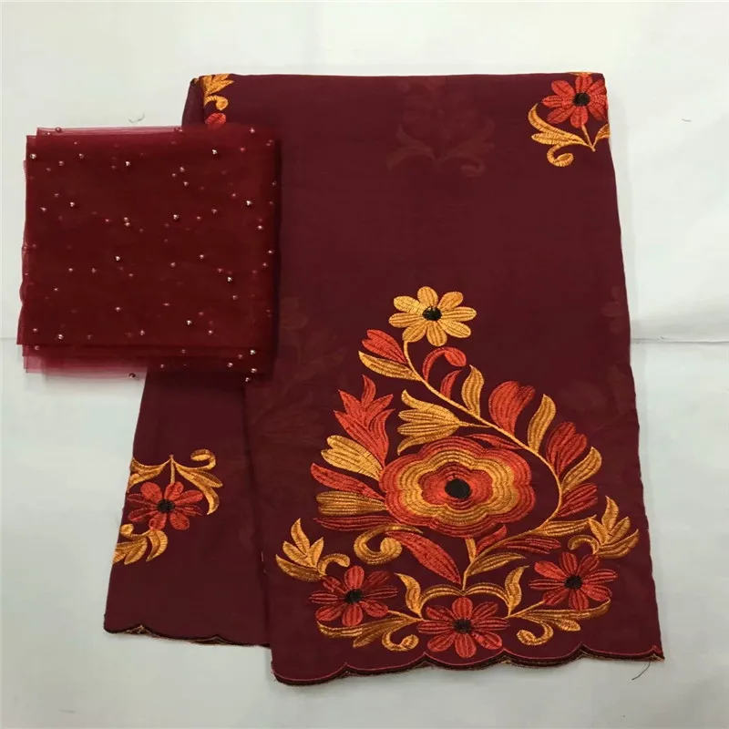 

High Quality Swiss Voile Laces 2019 Tulle Lace Fabric Swiss Voile With Beads New Arrival Cotton Lace Fabric For Dress zgl65-1536