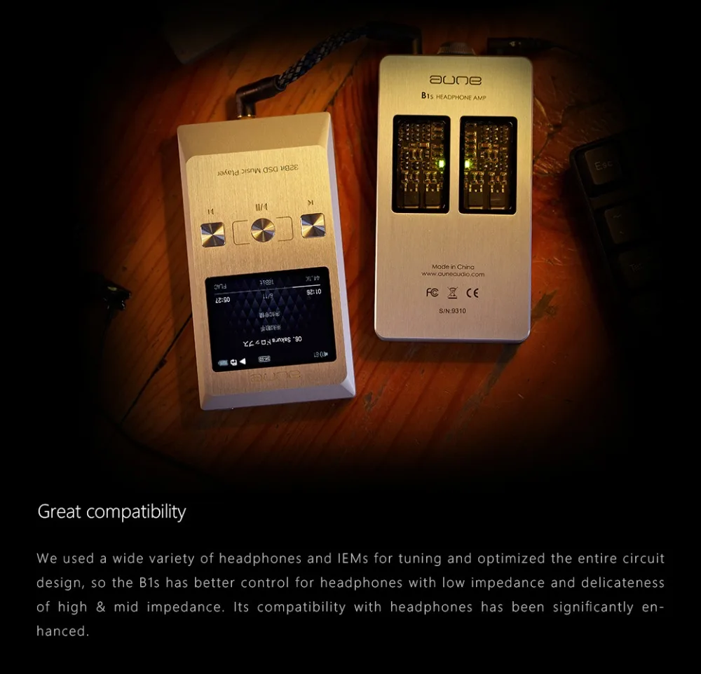 Aune B1 Separate Pure Class A Ear Amplifier Portable HIFI Headphone Amplifier Handset Ear Amplifier