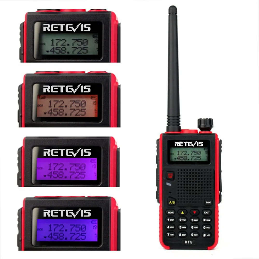 Удобная портативная рация 7W Retevis RT5 128CH двухдиапазонный VHF UHF 136 174 и 400 520MHz VOX