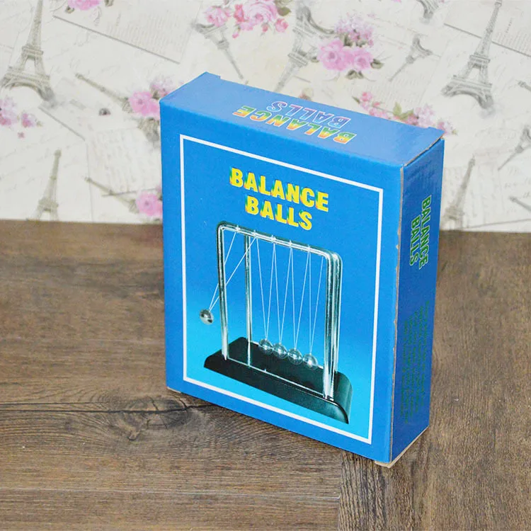  Newtons Cradle Steel Balance Ball Physics Science Pendulum Metal Craft Educational Toy Home Desk De