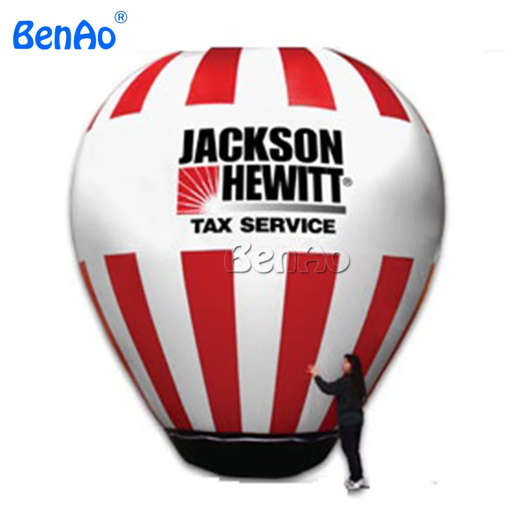 AG013 BENAO надувной гелиевый напольный воздушный шар, надувной на крышу верхний шар с печатью логотипа для рекламы