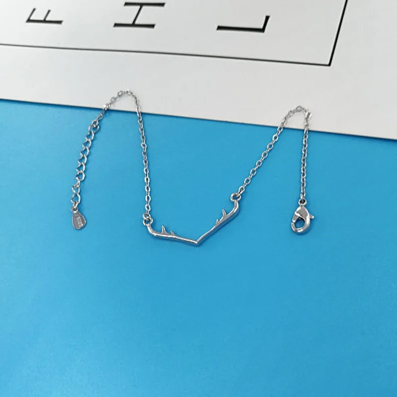 Antler Bracelet Deer Antler Jewelry 925 Sterling Silver Charm