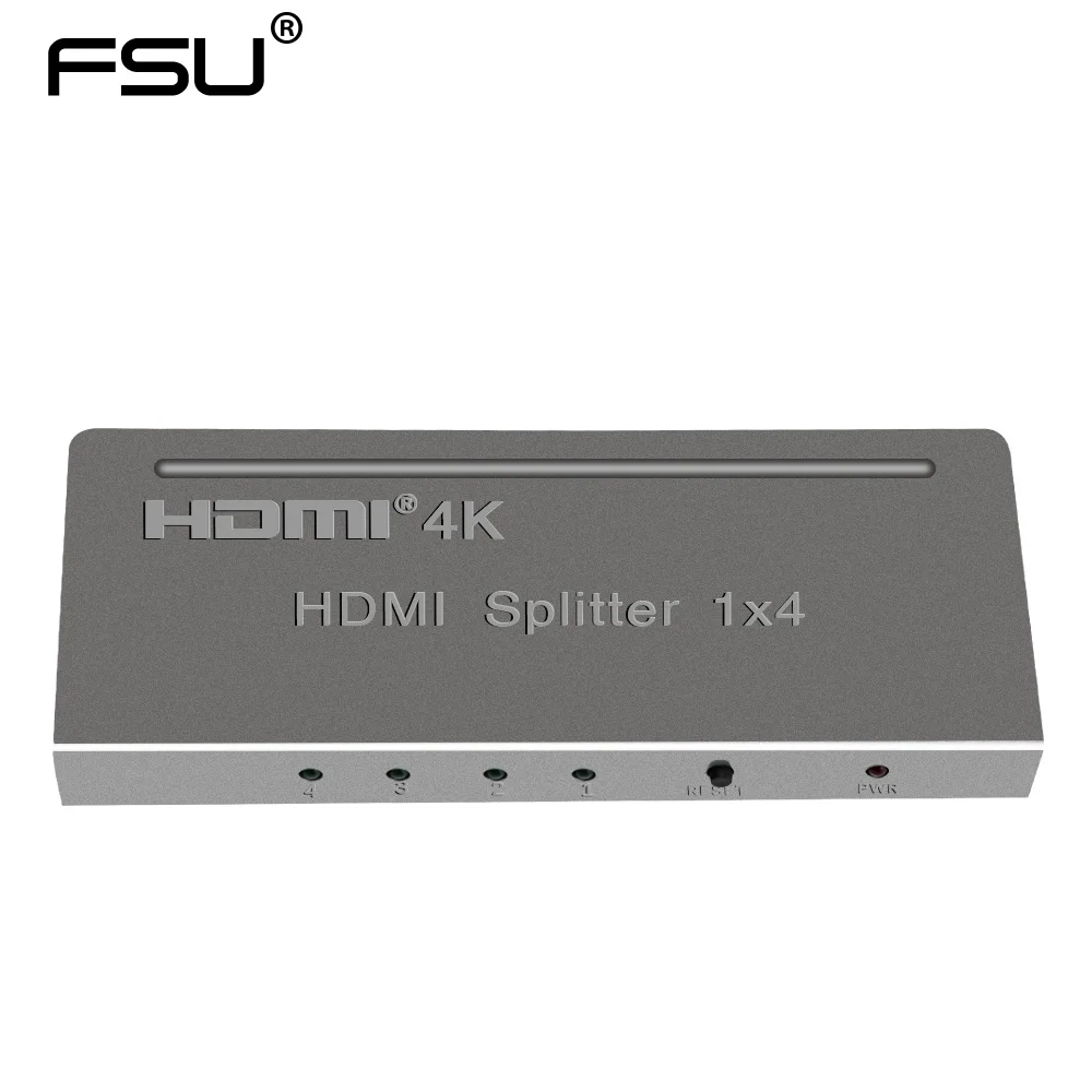 

1 in 4 1 in 2 out support 3D 4k with power line adapter for TV Projector Monitor Computer HDMI Splitter