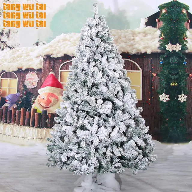 Free Shipping 210cm Encryption Spray Snow Flocking Christmas Tree Free shipping 210cm Encryption Spray Snow Flocking Christmas Tree Decor Package 2.1 Meters - Free Shipping 210cm Encryption Spray Snow Flocking Christmas Tree