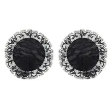 Пикантные для женщин сердце круг Форма кружево бантом соски крышка многоразовое использование для груди наклейки