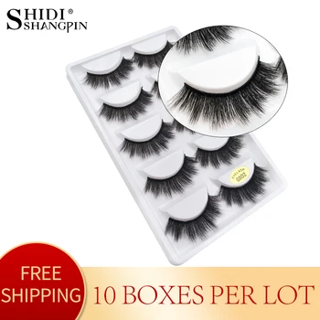 

50 pairs natural long false eyelashes fluffy 3d mink lashes makeups 100% cruelty free lash fake eyelash extension faux cils G802