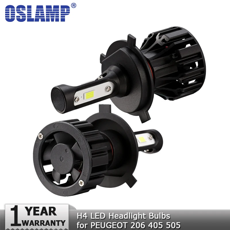 

Oslamp H4 LED Headlight Bulb Hi lo Beam Led Headlights Car Light Bulbs 12v 24v 72W 8000lm Auto Headlamp for PEUGEOT 206 405 505