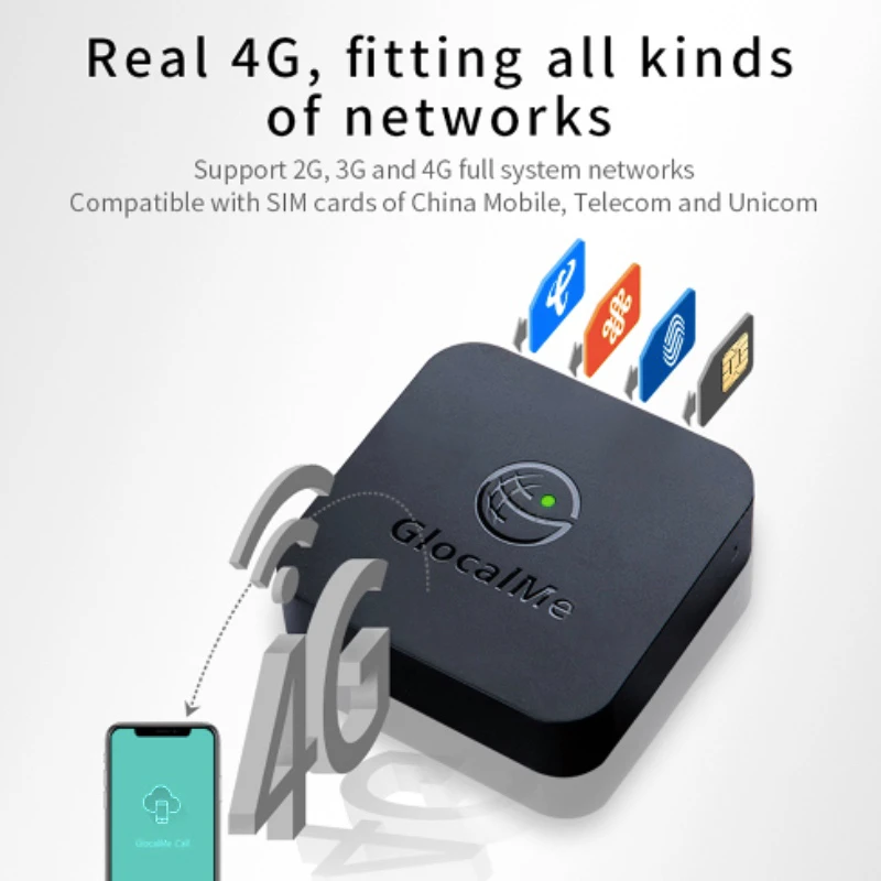 GlocalMe Multi 4 SIM двойной режим ожидания без роуминга 4G SIMBOX SIM удаленный маршрутизатор, нет необходимости носить с собой, работа с WiFi/данными для совершения звонков и SMS