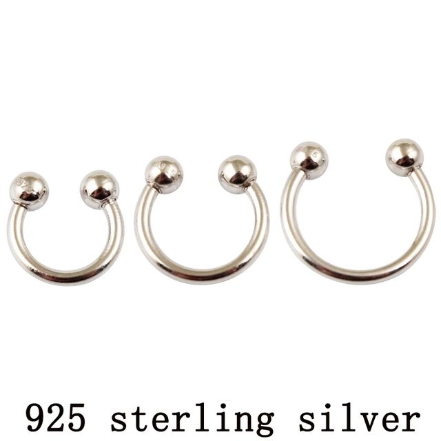 Pure Silver Big Flower Nose Ring