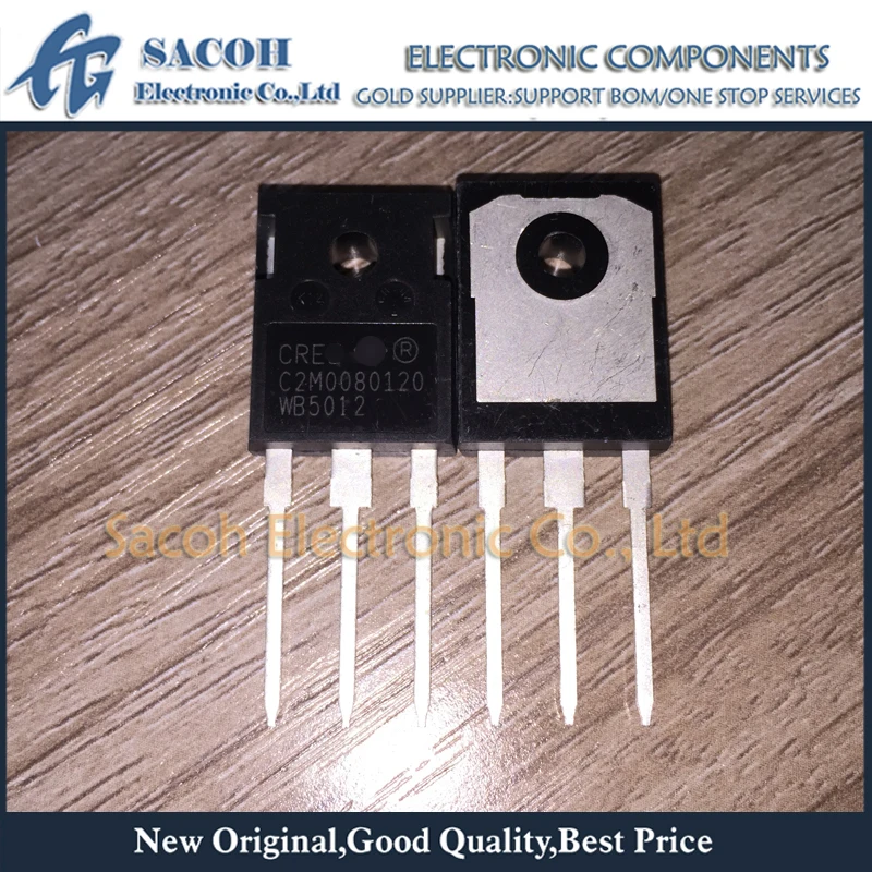 

New Original 2PCS/Lot C2M0080120 C2M0080120D OR C2M0080170P C2M0080170 TO-247 31.6A 1200V 80Mohm Silicon Carbide Power MOSFET