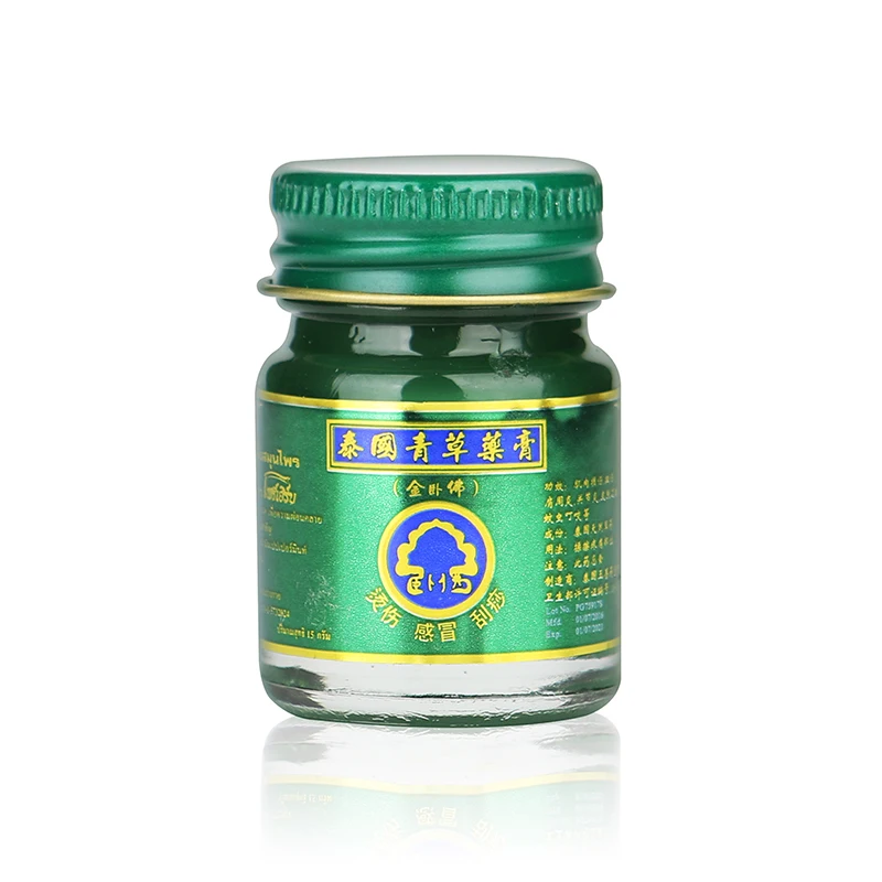 15 г х 3 бутылка тайский фтравяной травяной воск зеленый бальзам натуральный