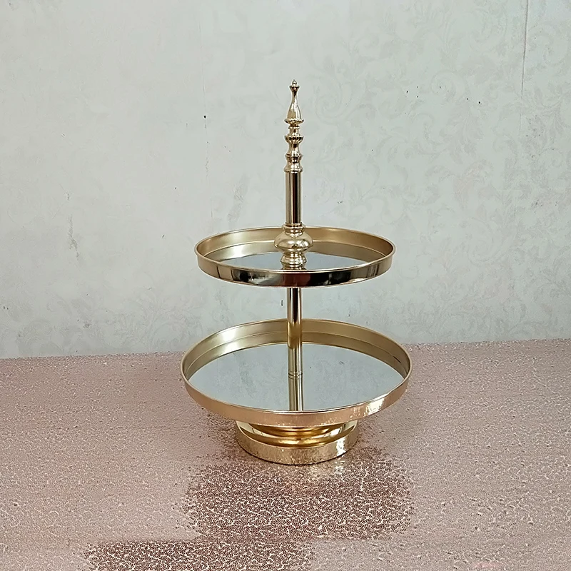 1 шт.-5 шт. зеркало свадебное украшение 2 или 3 уровня кекс дисплей золотая металлическая, для подставки для пирожных