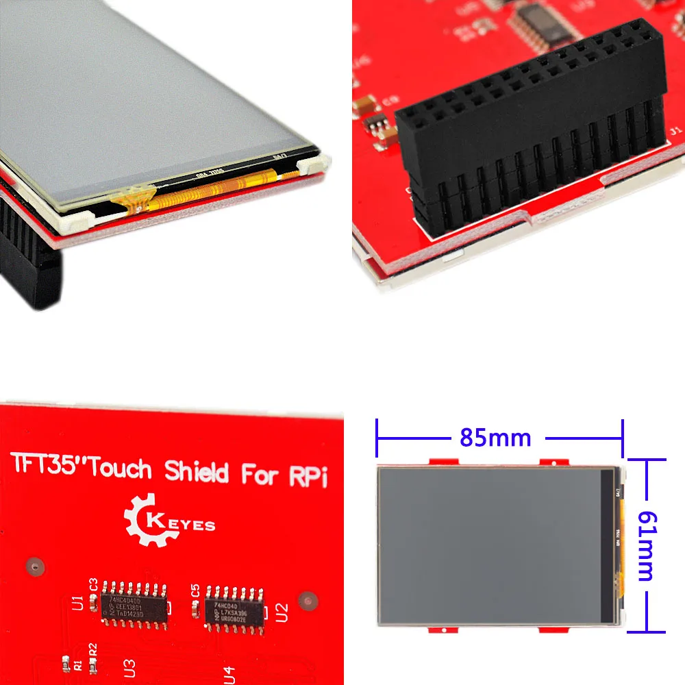 Новинка! Keyes 3,5 'TFT сенсорный экран 320*480 Ultra HD ЖК-дисплей для Raspberry Pi