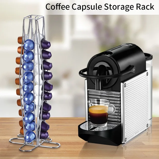 Капсульный держатель Nespresso кофейная стручка стойка для хранения подходит для 40 шт. набор кофейных принадлежностей Nespresso из нержавеющей стали держатель кофейных фильтров