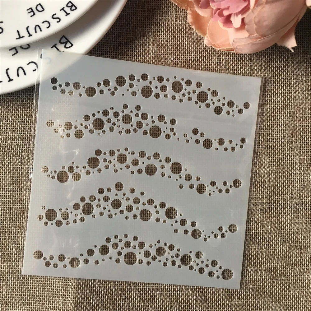 

Hot 13cm Bubble DIY Craft Layering Stencils Wall Painting Scrapbooking Stamping Embossing Album Card Template