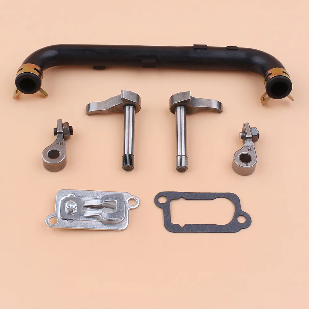 Intake Exhaust Valve Rocker Arm Fuel Hose Plate Kit Fit Honda GX35 GX 35 35.8cc 4-Cycle Gas Engine Motor Trimmer Brush Cutters