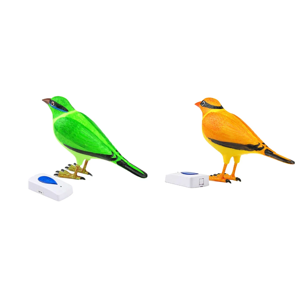 

Unique Design Wireless Digital Jingle Bell Clear Simulation Bird Sound Home Remote Control Chime Doorbell