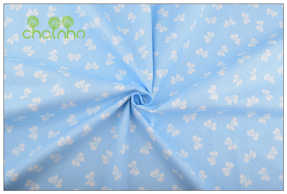 Chainho, серия Lively Blue Floral, саржевая хлопковая ткань с принтом, для рукоделия, шитье, простыня для детей и малышей, подушка, материал cc302