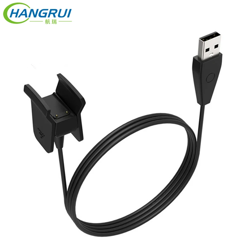 

Hangrui USB Charging Cable for Fitbit Alta HR Smart Watch Replacement Charging Cord Lines With Reset Cord Lines Black