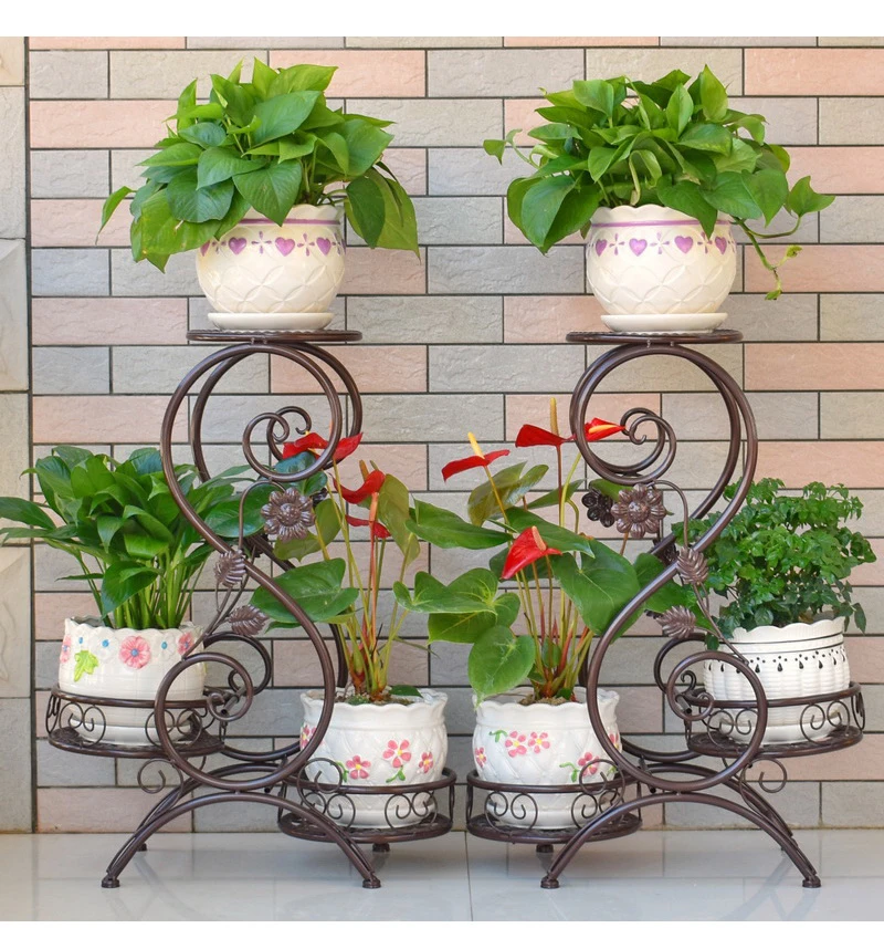 

Other multi-storey shelves inside and outside the balcony pot