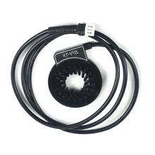 Black Speed Sensor 12-48V Cycling Accessories KT-V12L Dual Hall Assembling PAS 12PAS For ebike Controller Durable free shipping ebike pas system pedal assistant sensor 8 magnets diy cycling conversion kit parts electric bicycle speed sensor