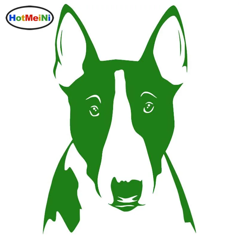 

HotMeiNi Car Styling Bull Terrier Dog Vinyl Decal Creative Car Stickers Truck Decoration 10.6*16.2CM