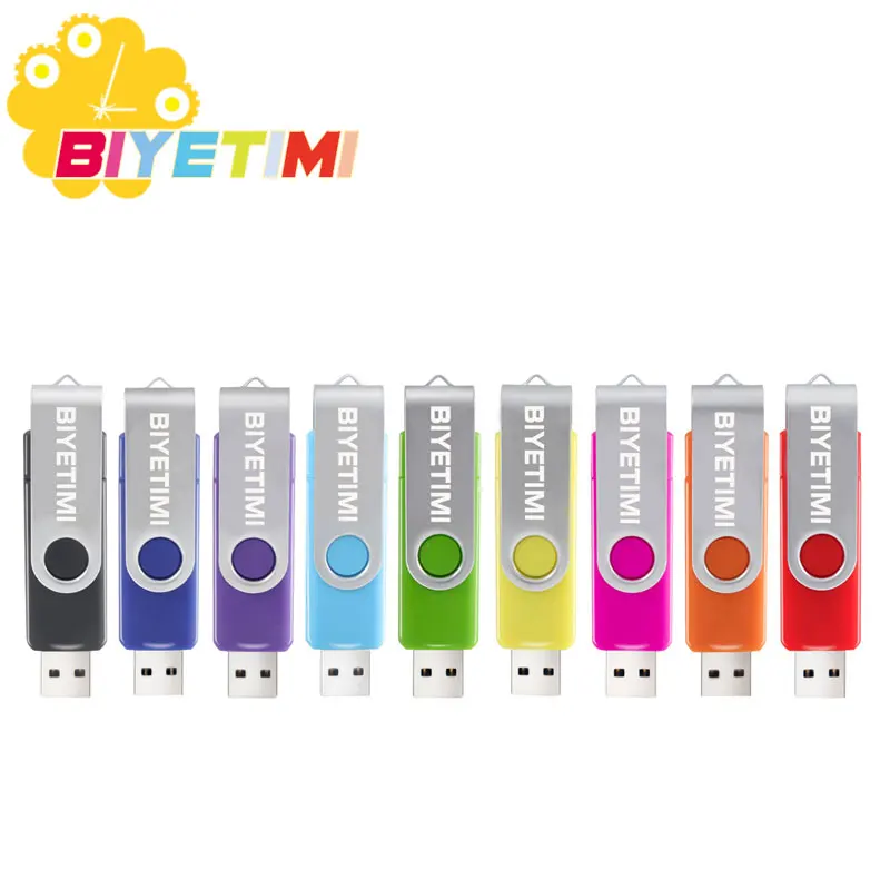 

New BIYETIMI OTG USB Flash Drive 32GB 16GB Pendrive 128GB 64GB Cle USB Pen Drive For Tablet/Android /PC USB 2.0 USB Flash