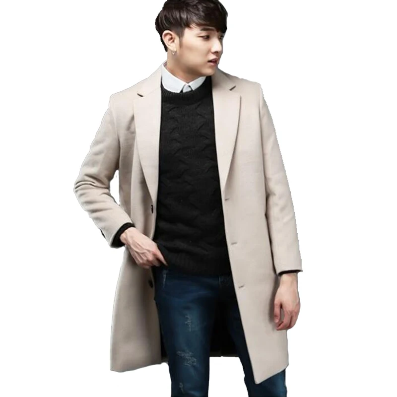 Hot Single breasted Cashmere Jacket Men Autumn And Winter New Male England  Fashion Loose Long Section Korean Wool Coat S 6xl|male long coat|mens wool  winter coatscashmere coat men - AliExpress