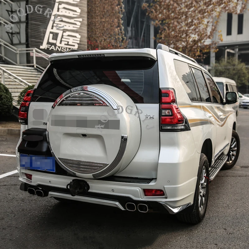 Жемчужно-белая защита переднего и заднего бампера комплект 3 шт. для Toyota Land Cruiser Prado fj150 стайлинга автомобилей