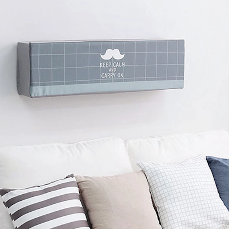 Indoor Air Conditioner Cover Wall Mounted Decorative Hood 74 78 81 85 89 95 X 27 X 19cm Plaid Moustache Moustache Moustache Decoration Aliexpress