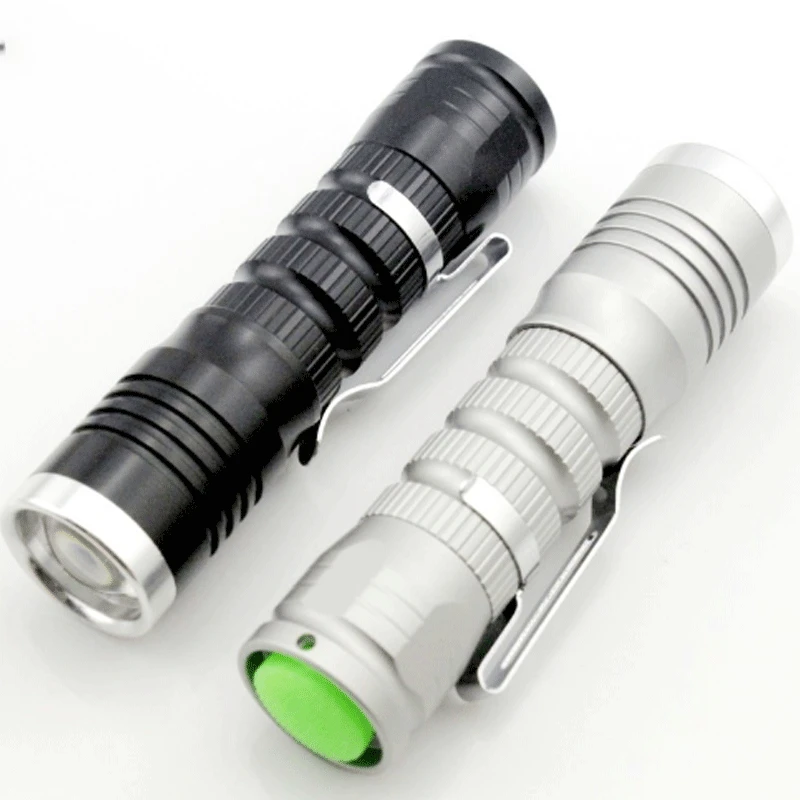 

Protable Q5 Led Flashlight Mini Zoom Light Aluminum Alloy Flashlight Long-range Rechargeable Night Riding 14500/5 Battery