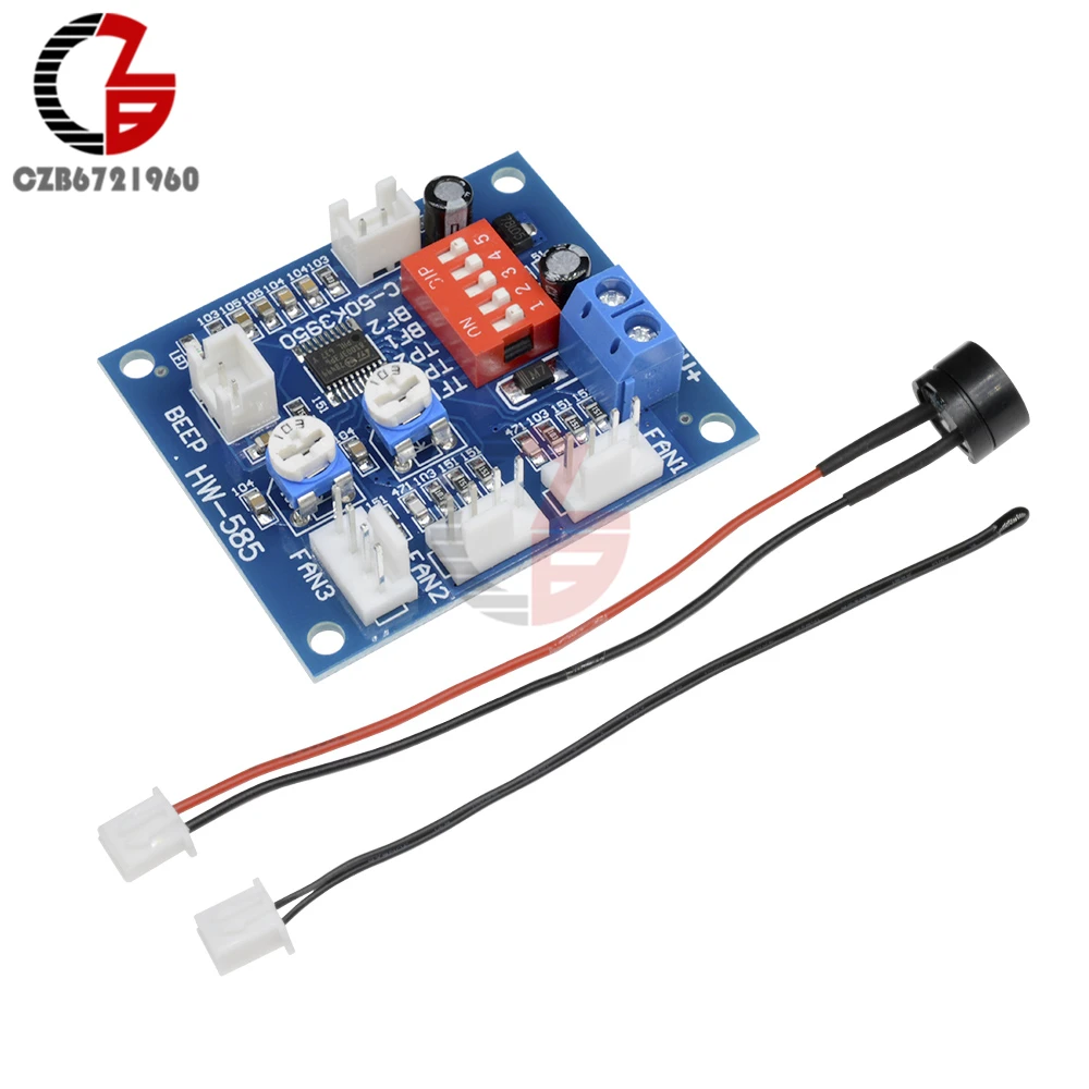 DC 12V Напряжение регулятор PWM ПК Процессор вентилятор Контроль температуры