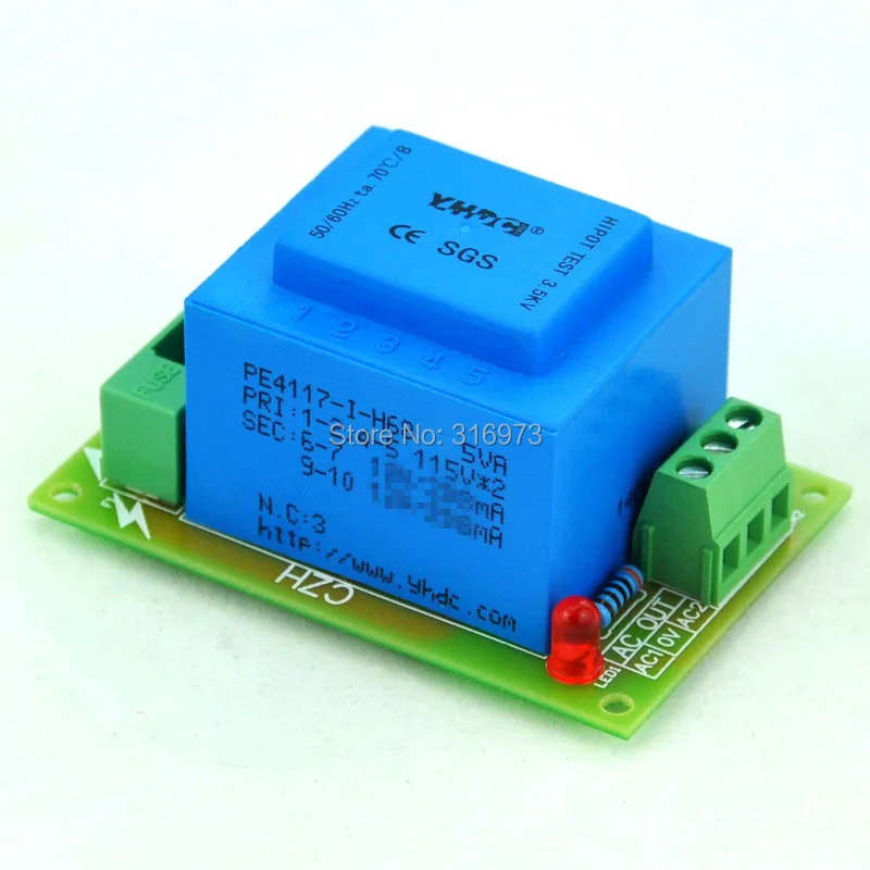 Основной 230VAC среднего 24VAC 5VA Мощность трансформаторный модуль D 1005/M AC24V|modulation