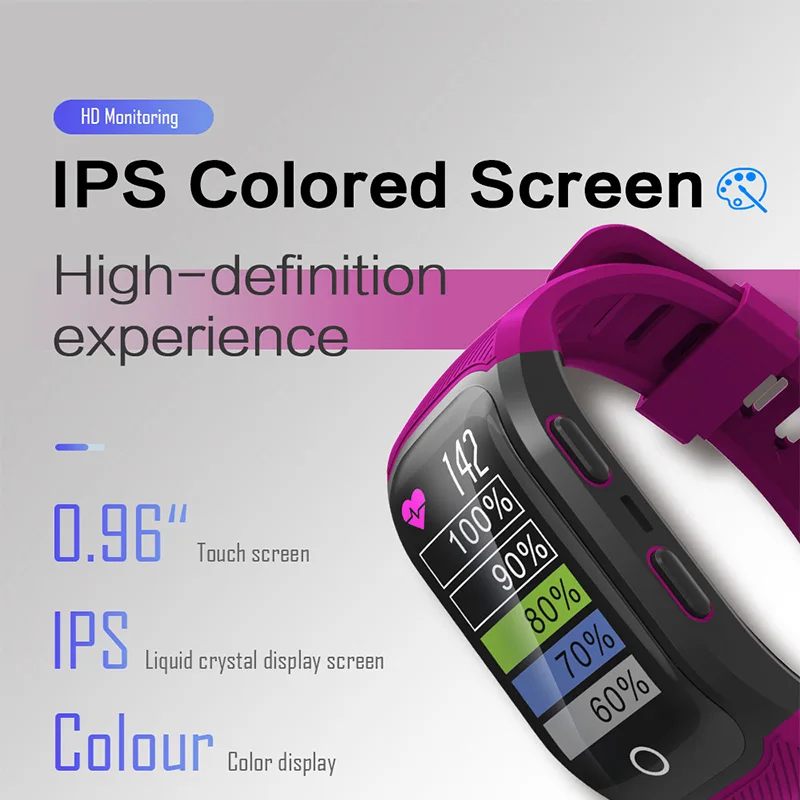 Imosi S908S цветной экран фитнес-трекер умный Браслет IP68 Водонепроницаемый gps монитор сердечного ритма спортивный браслет