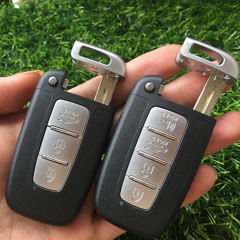 4/3 Кнопка Smart key shell Fob для hyundai Genesis Coupe Sonata Ix35 Elantra Equus Velo Veloster корпус для ключей от автомобиля крышка пустая