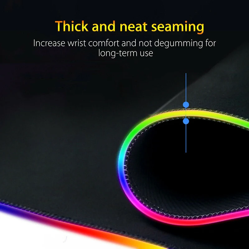 900X400 мм резиновый коврик для мыши rgb Светодиодный светящийся геймер большие
