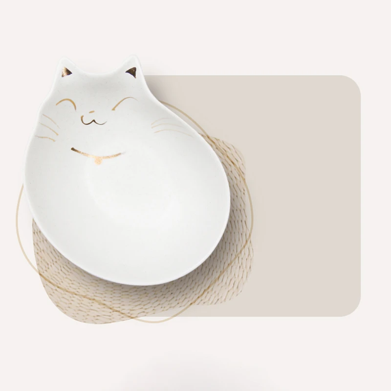 Керамическая миска для кошачьего корма @ HE кормушки домашних животных в форме