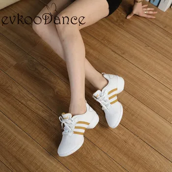 

Grey Black white color women Dance Sneaker soft outsole flexiable Dance Sport Shoes for girls J-003