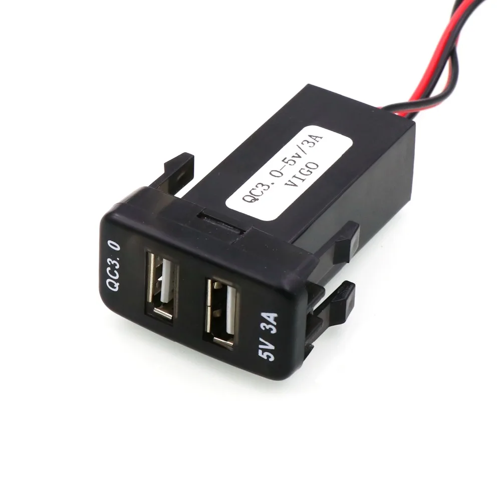 Автомобильное зарядное устройство QC3.0 + 5 В 3 А с USB интерфейсом быстрая зарядка