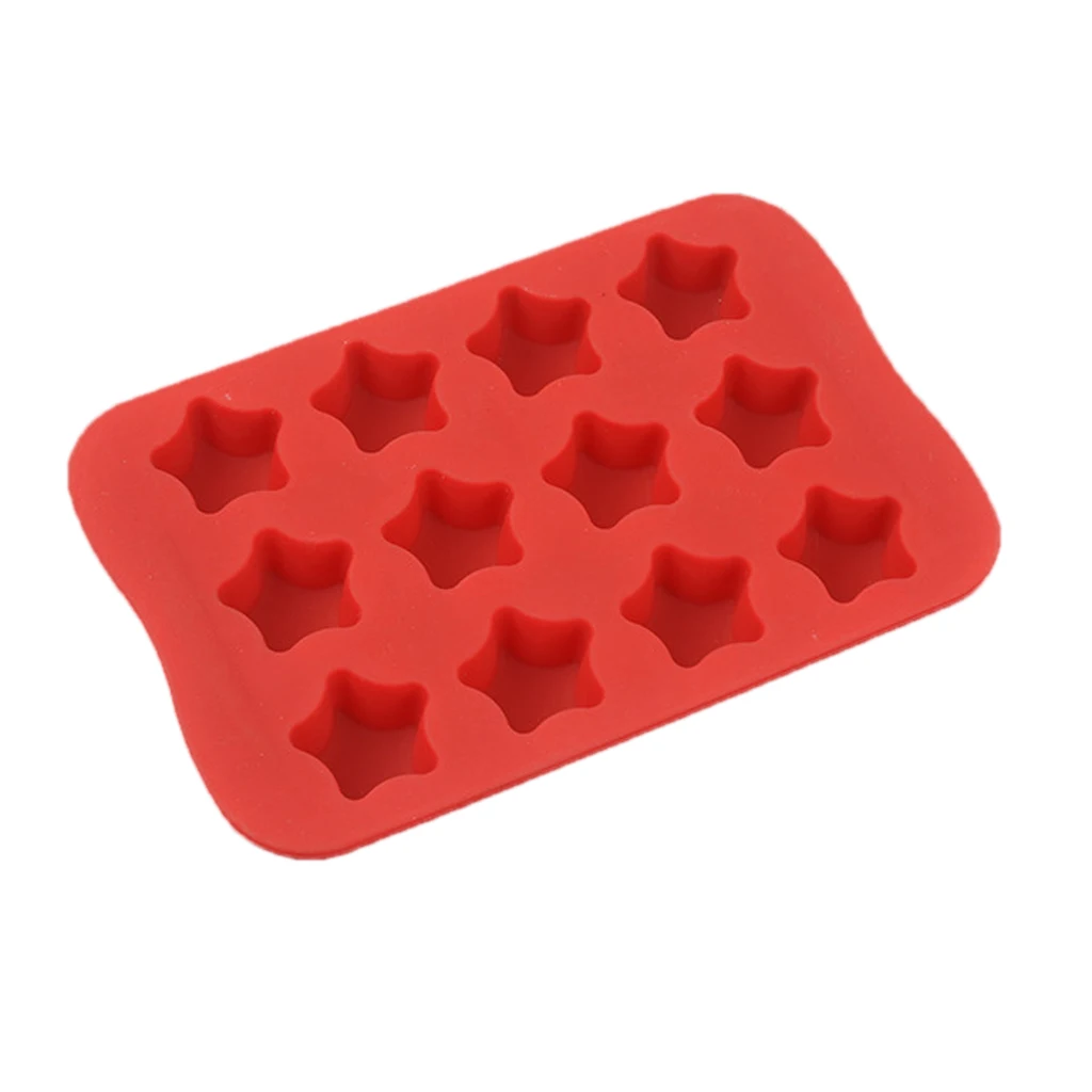 Silicone Fondant Mold Cake Decorating Chocolate Sugarcraft Bake Mould Star for Kitchen Dining Wedding Party Favor Decor Supplies