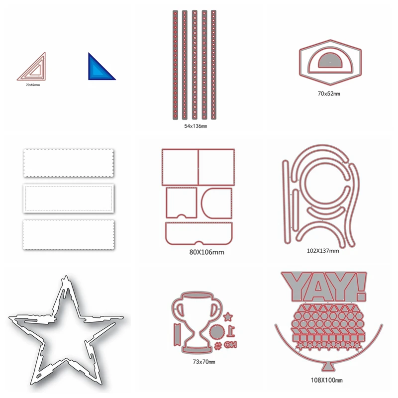 Download Aliexpress.com : Buy Different Types Shapes Metal Cutting Die Stencil For DIY Scrapbooking ...