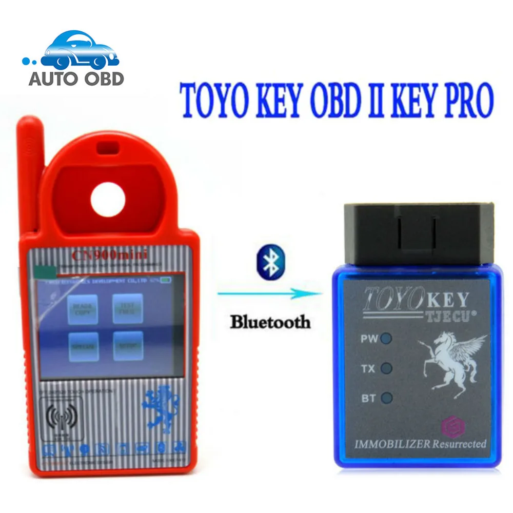 

MINI CN900 PLUS TOYO KEY OBD II KEY PRO TOYO OBD Bluetooth interface with Smart CN900 Mini for toyota G with DHL free shipping