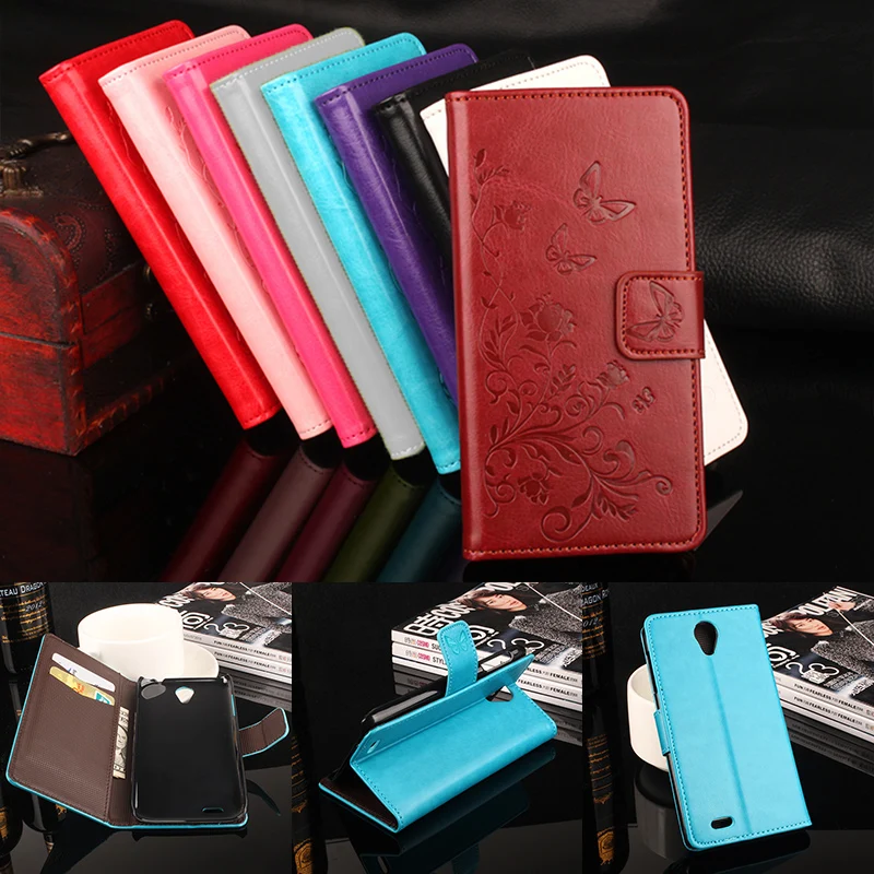

HongBaiwei Brand Luxury Wallet Leather Case for Lenovo A859 Flip Stand 3D Fashion Flower Card Bag Cover Coque