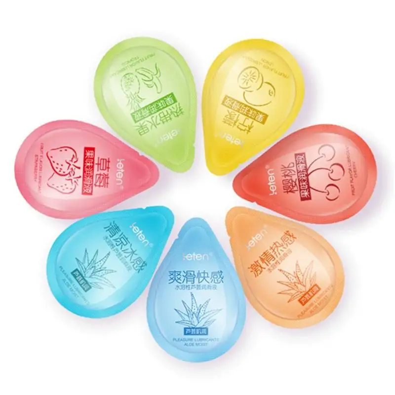 8pcs Water Soluble Lubricant Oil Box Sex Product Anal Vaginal Lubricants Portable Travel Lubricant Body Massage Lubrication